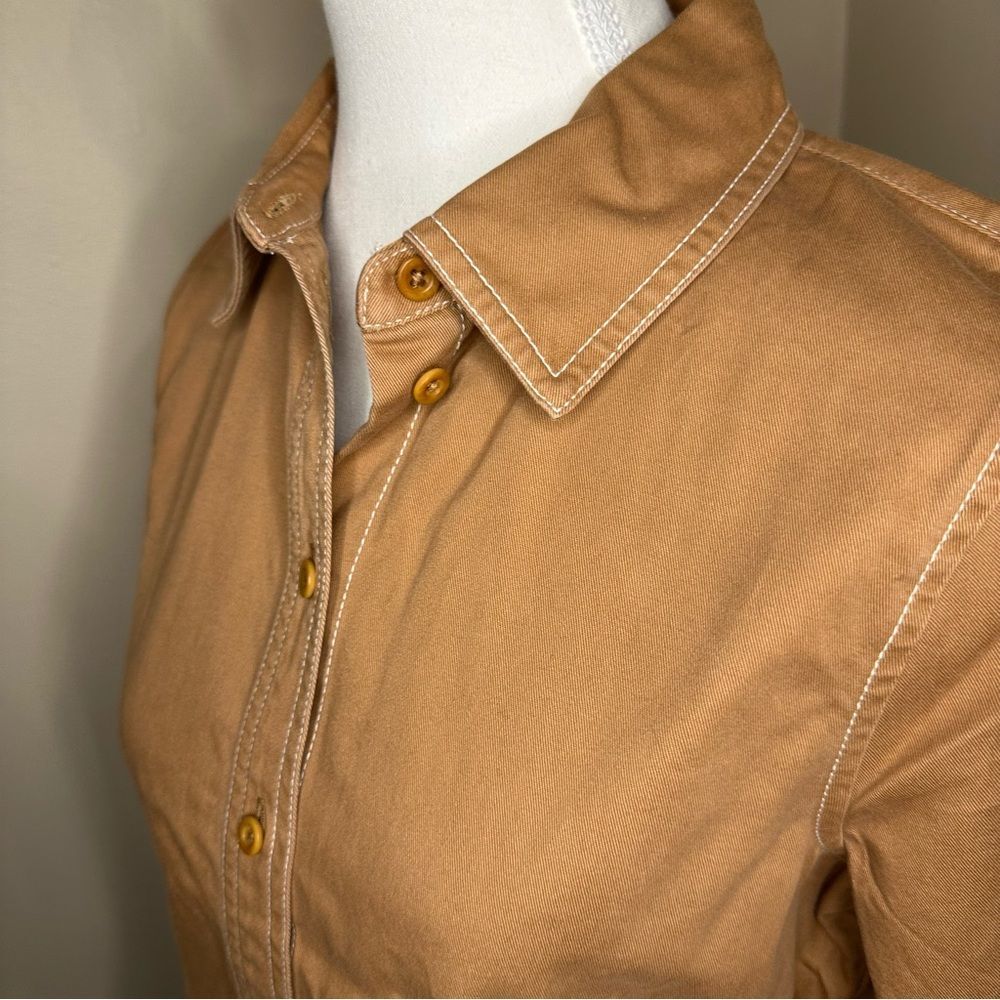 Madewell Darted Button-Up Shirt in (Re)generative Chino Size 6 - Picture 7 of 8